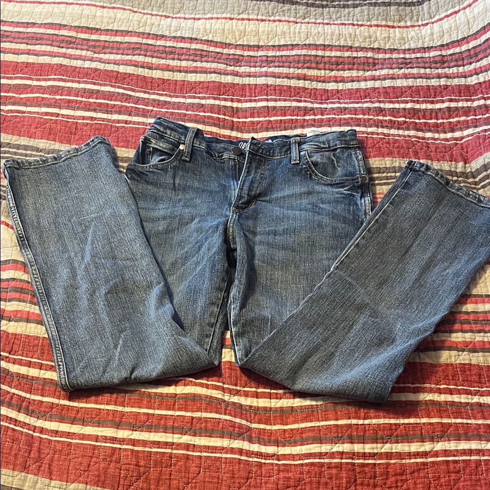 Wrangler Boys 16 regular Slim Boot Blue Jeans